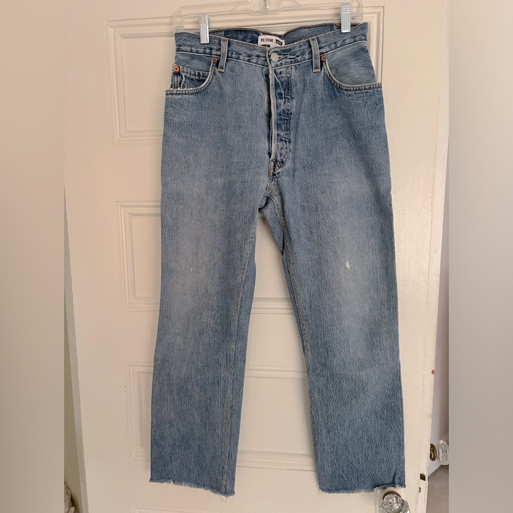 RE/DONE high rise stove pipe reconstructed Levi’s size 27.